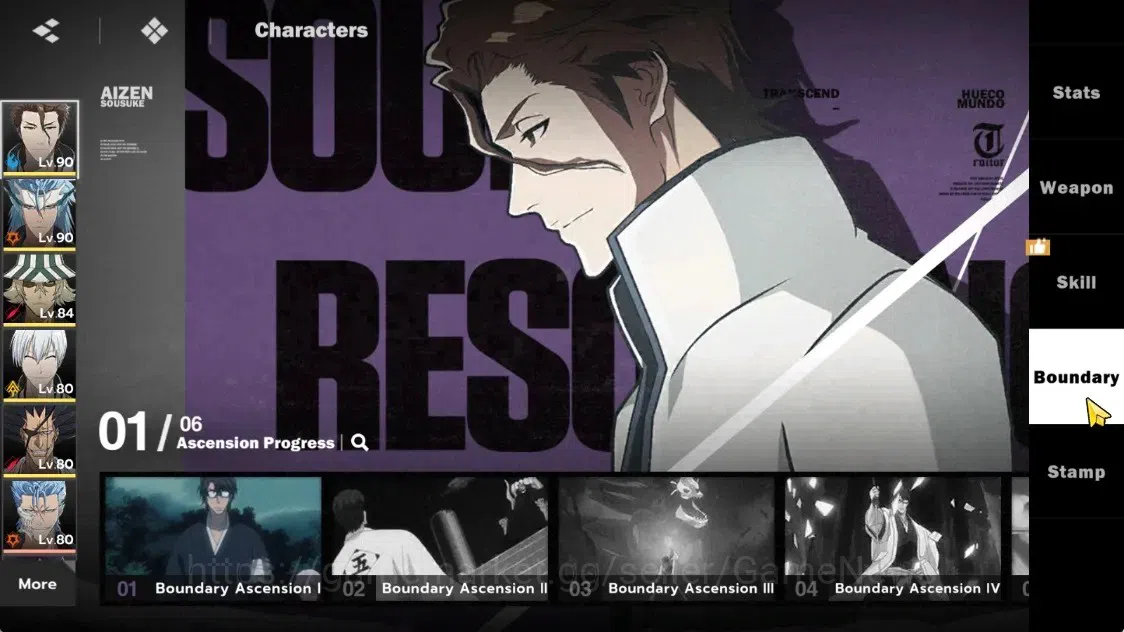 BLEACH: Soul Resonance Accounts NuverseSEA|LV68|10 SSR (AizenB1,GinB1,KenpaB1)+Sta image 6
