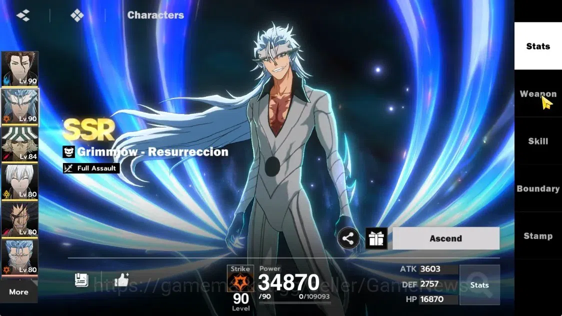 BLEACH: Soul Resonance Accounts NuverseSEA|LV68|10 SSR (AizenB1,GinB1,KenpaB1)+Sta image 8