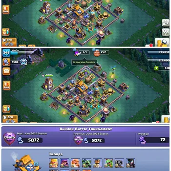 Clash of Clans Accounts High-End TH 17 _Relink BUYER MAIL_245 XP_5 Hero Max_Full Max Builder_Heros: 100/100/90/75/50_High