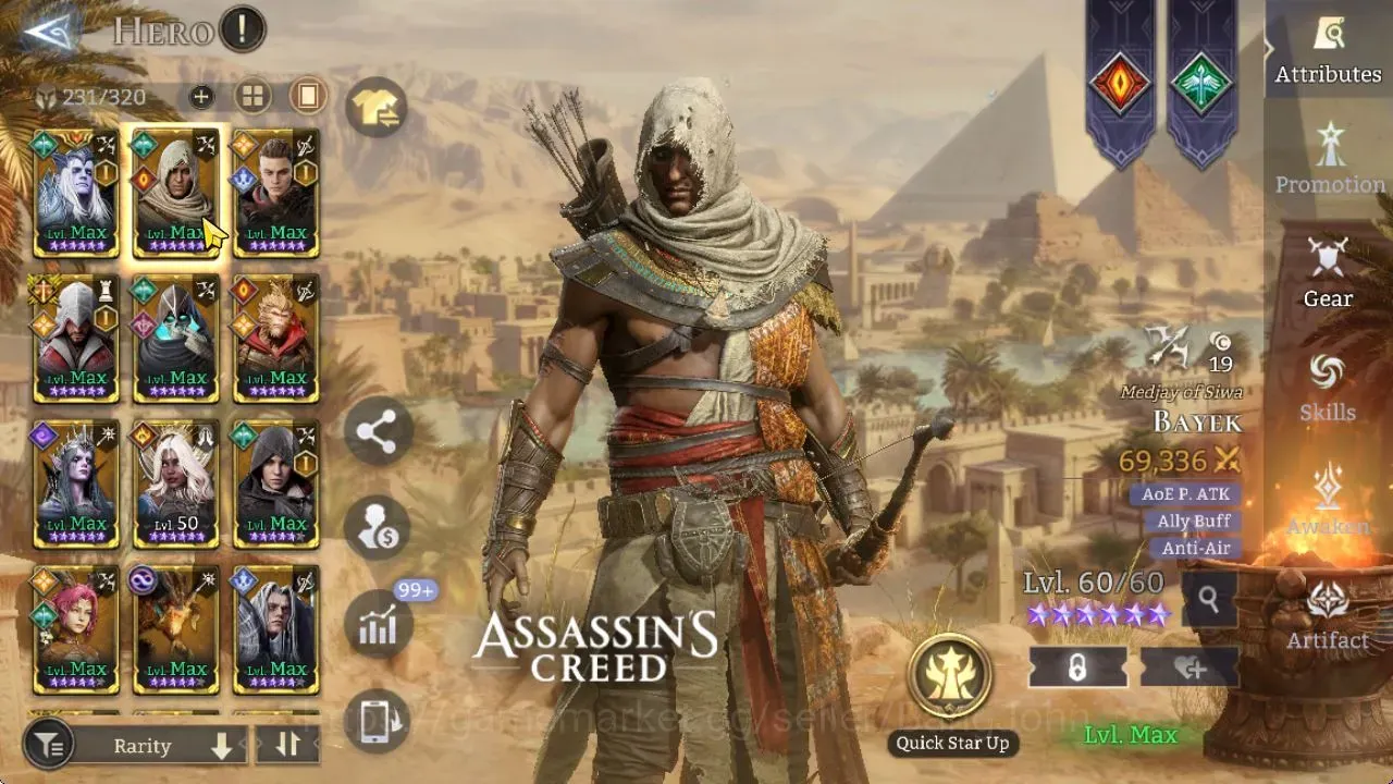 Watcher of Realms Accounts End-Game Global 60xx|Power 1,5M|17 Legend: Wukong,Silas,Vierna,Etc| Assassin'sCreed: Bayek,Eivor 1