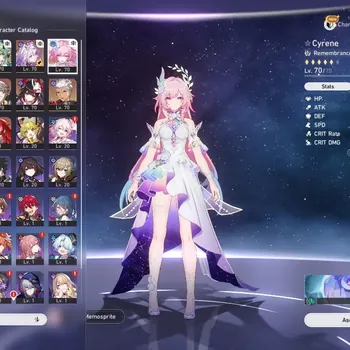 Honkai Star Rail Accounts Others ASIA|TL 52|7 Limited|(Castorice +Sign, Evernight, Cyrene, Huohuo, Sparkle, Archer