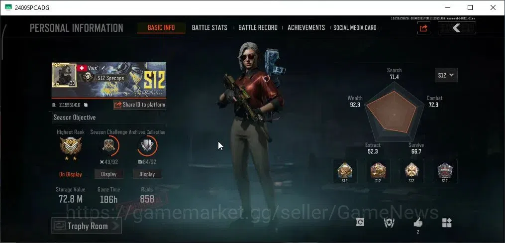 Arena Breakout Accounts MOBILE|Lv30|SV 72.8M|CV 55M|IS AUG,Decree LR-AR1,S image 2