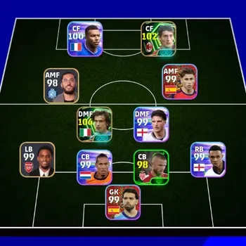 eFootball Accounts Legends & Iconic Players Android |PW 3085|Lionel Messi Show T,Andrea Pirlo Epic,Daniele Massaro