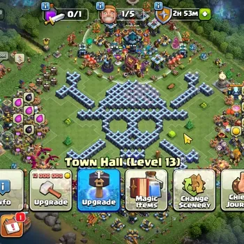 Clash of Clans Accounts High-End LV 146|TH 13|HH 7|BH 8|Limited Skin|BK 70,AQ 75,MP 45,GW 45,RC 24|BM 18,BC 15|252 League