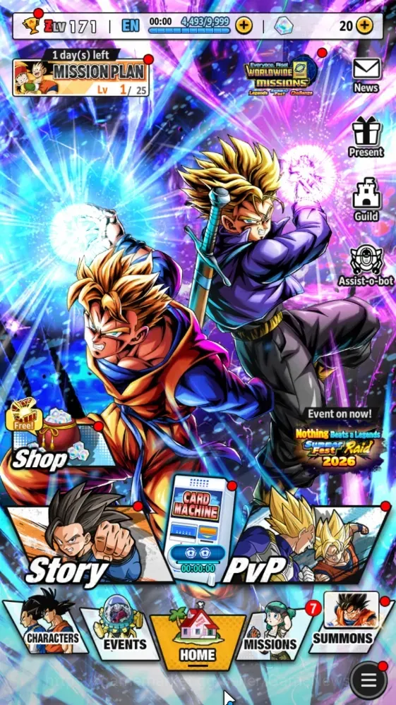 Dragon Ball Legends Accounts High-End 253M TP|LV 171|3UL+5LR+37LL|2 SSG SS Gogeta,SS Goku|SS Trunks(T)&Gohan,SSG 1