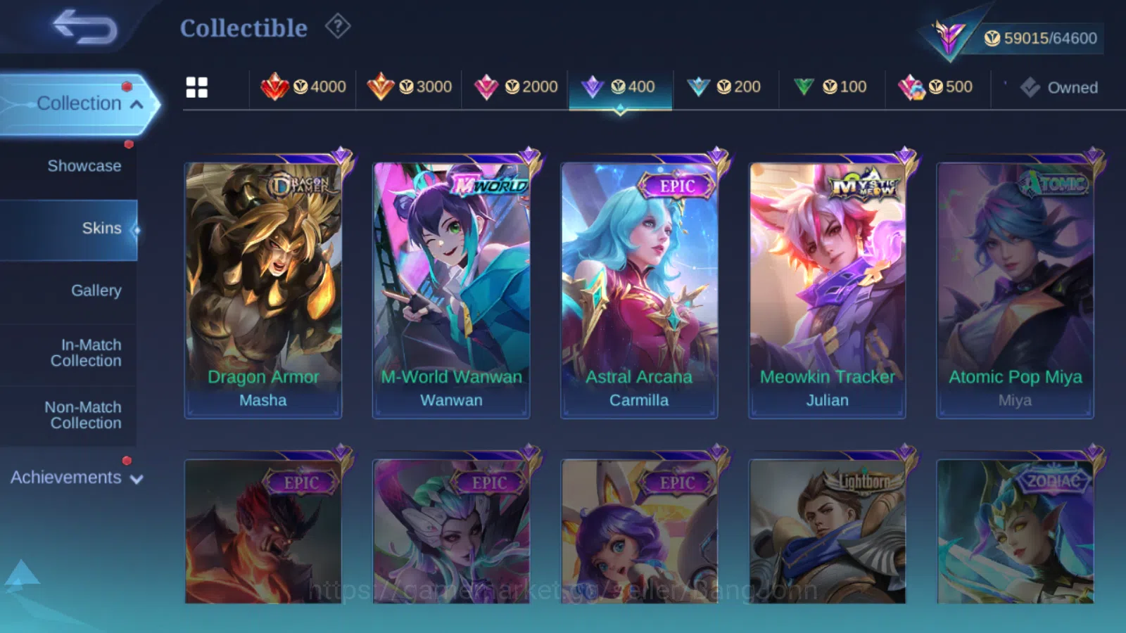 Mobile Legends: Bang Bang Accounts Hero 131 | skin 266 | Emblem all max | renowned co image 11