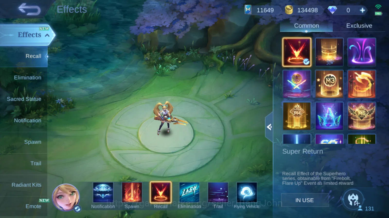 Mobile Legends: Bang Bang Accounts Hero 131 | skin 266 | Emblem all max | renowned co image 5