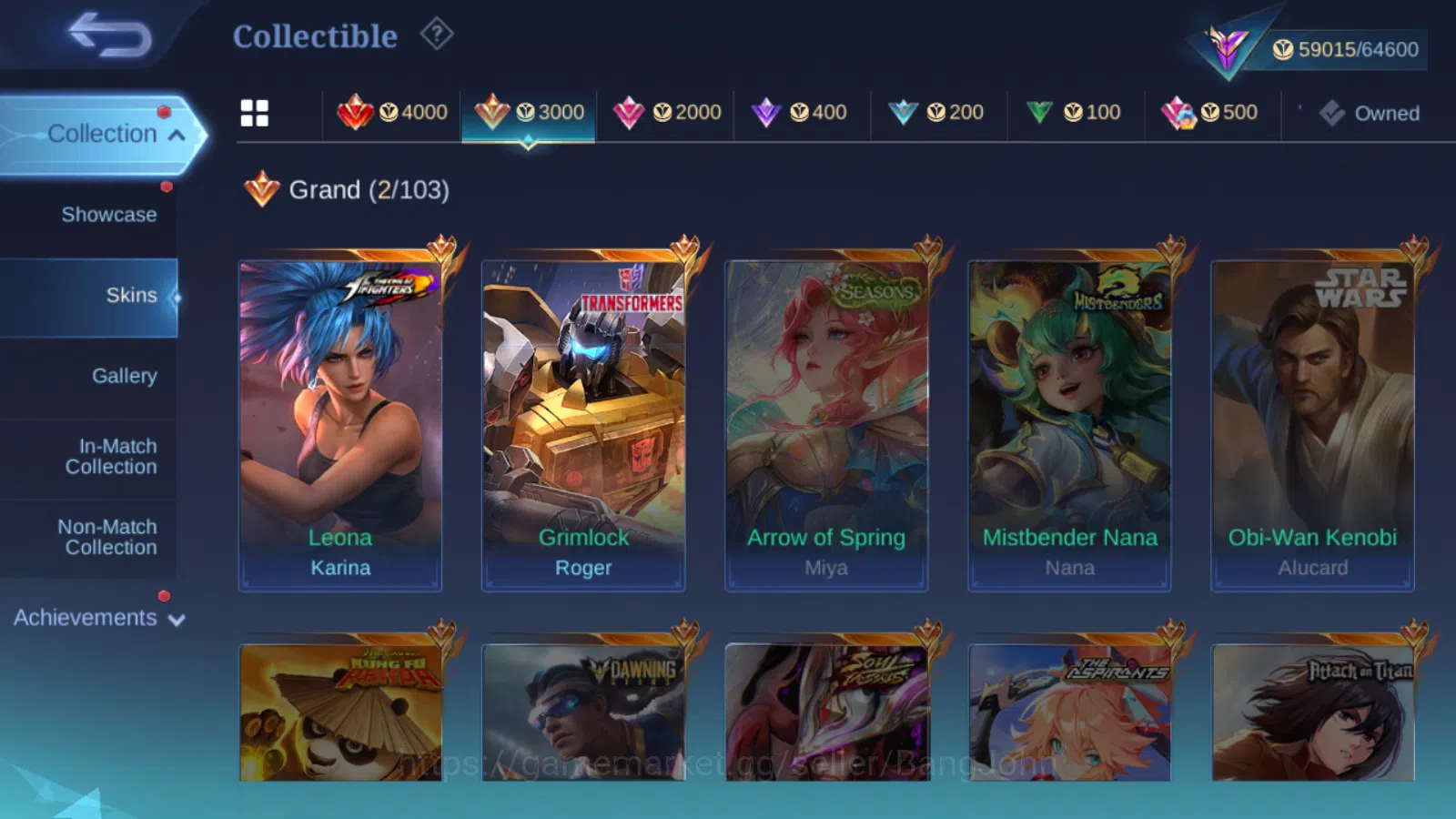 Mobile Legends: Bang Bang Accounts Hero 131 | skin 266 | Emblem all max | renowned co image 7