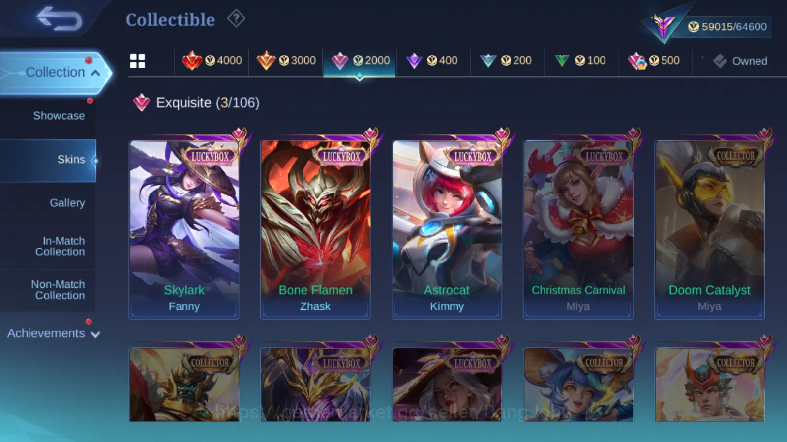 Mobile Legends: Bang Bang Accounts Hero 131 | skin 266 | Emblem all max | renowned co image 8