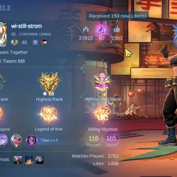 Mobile Legends: Bang Bang Accounts Collector Hero 110|Skin 165|Ex Glory 65|Karina KoF,Floryn Sanrio,Hilda Zodiac,Badang