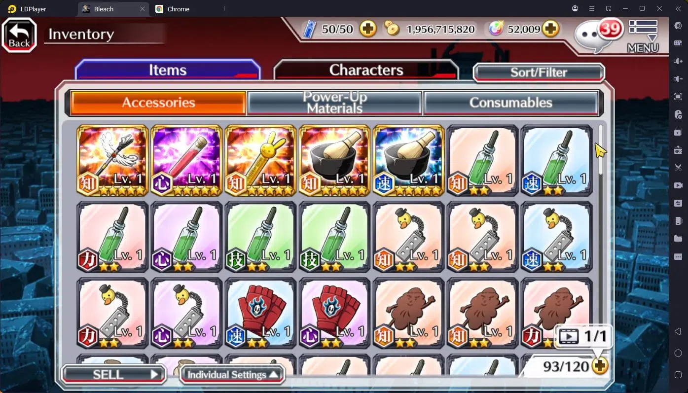 Bleach: Brave Souls Accounts Starter GLOBAL |52K ORB|IchigoDreamTeam,Rukia10th,Ichigo10th,Byakuya 10