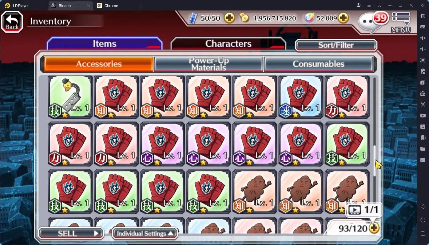 Bleach: Brave Souls Accounts Starter GLOBAL |52K ORB|IchigoDreamTeam,Rukia10th,Ichigo10th,Byakuya 12