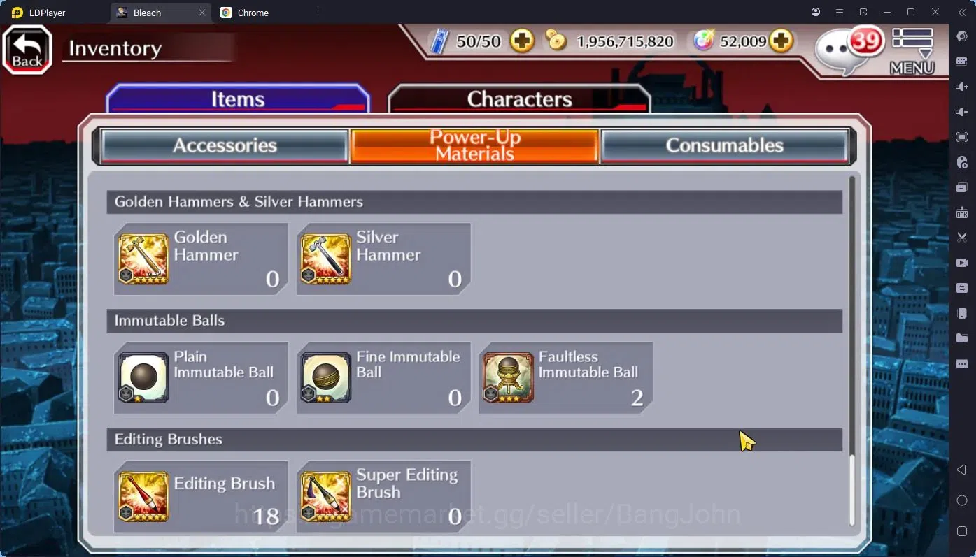 Bleach: Brave Souls Accounts Starter GLOBAL |52K ORB|IchigoDreamTeam,Rukia10th,Ichigo10th,Byakuya 14