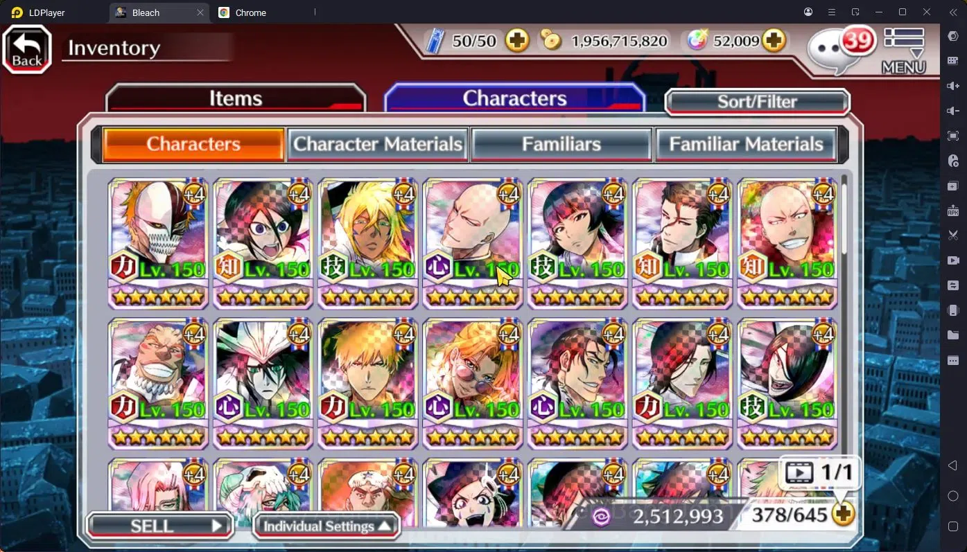 Bleach: Brave Souls Accounts Starter GLOBAL |52K ORB|IchigoDreamTeam,Rukia10th,Ichigo10th,Byakuya 17
