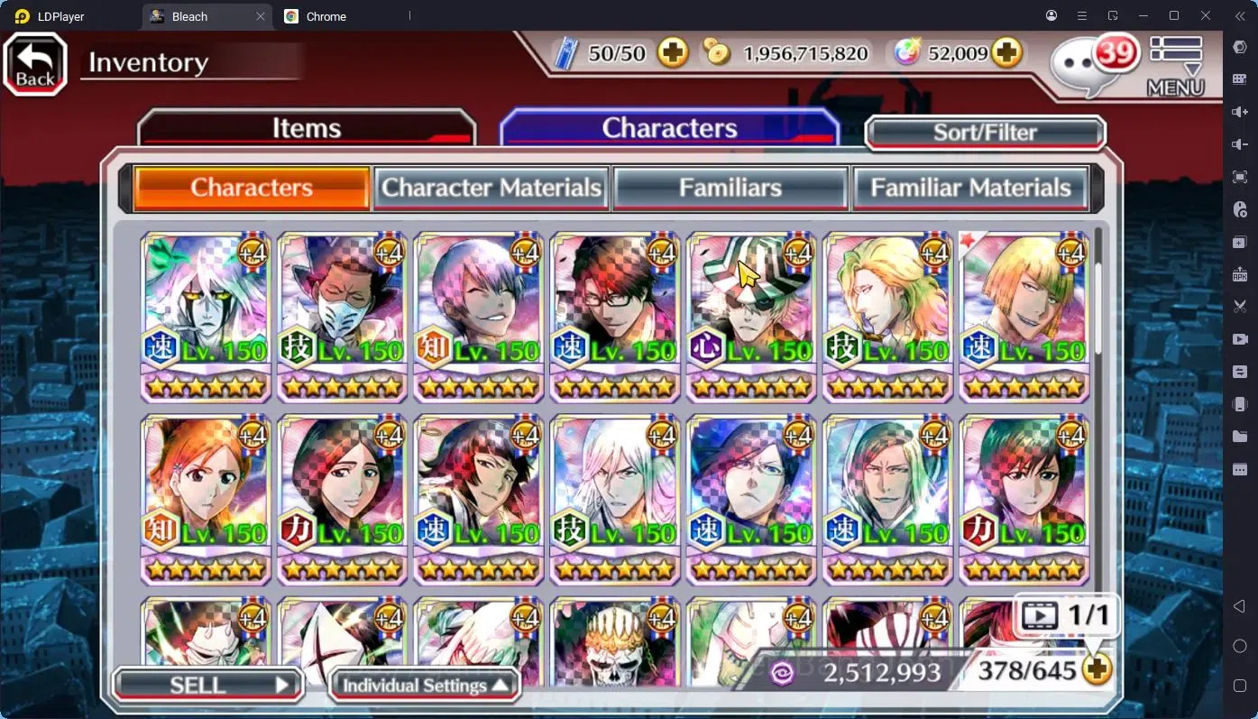Bleach: Brave Souls Accounts Starter GLOBAL |52K ORB|IchigoDreamTeam,Rukia10th,Ichigo10th,Byakuya 19