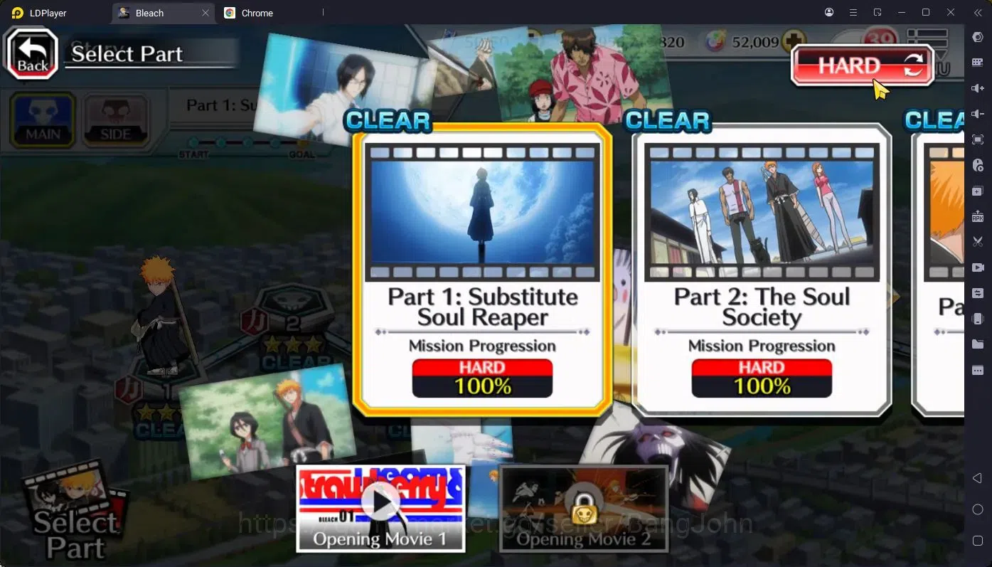 Bleach: Brave Souls Accounts Starter GLOBAL |52K ORB|IchigoDreamTeam,Rukia10th,Ichigo10th,Byakuya 9