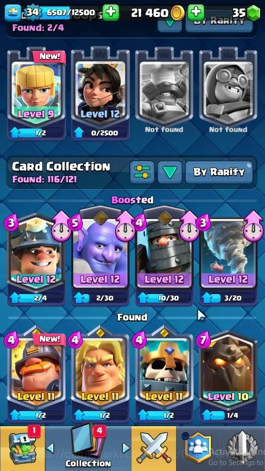 Clash Royale Accounts Lv 34|Trophy 6158|KTL 12|Limited Skin|Card 116|2 H image 4