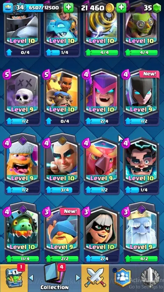 Clash Royale Accounts Lv 34|Trophy 6158|KTL 12|Limited Skin|Card 116|2 H image 5