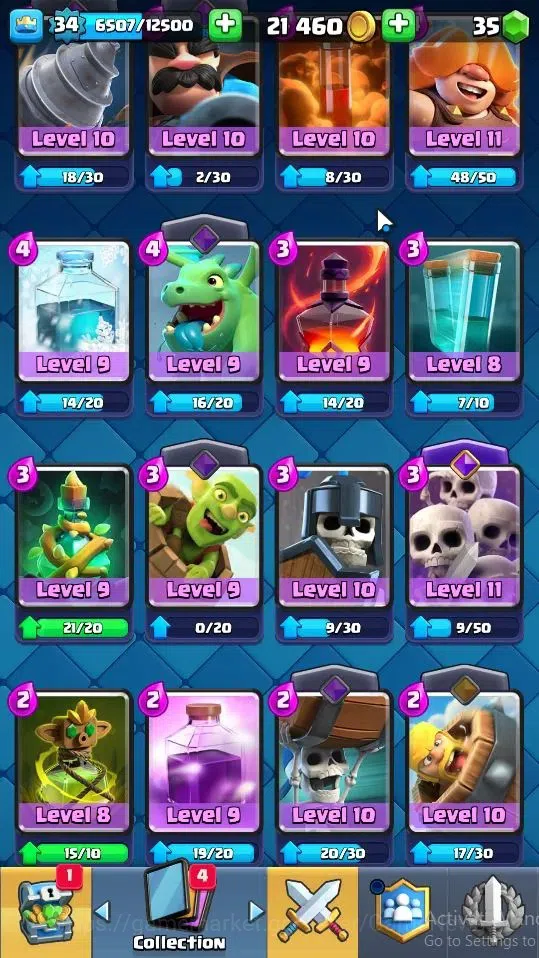 Clash Royale Accounts Lv 34|Trophy 6158|KTL 12|Limited Skin|Card 116|2 H image 7