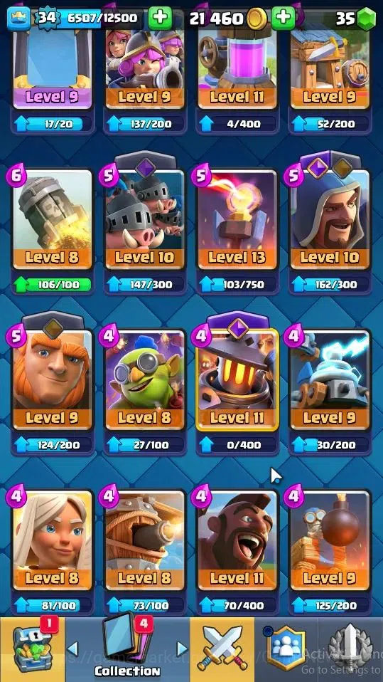 Clash Royale Accounts Lv 34|Trophy 6158|KTL 12|Limited Skin|Card 116|2 H image 8