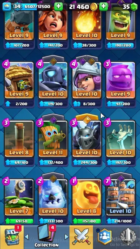 Clash Royale Accounts Lv 34|Trophy 6158|KTL 12|Limited Skin|Card 116|2 H image 9