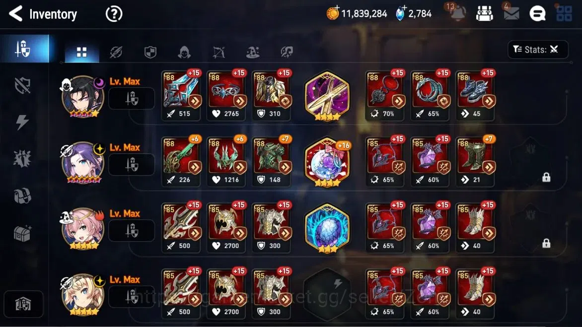 Epic Seven Accounts Starter Global Unverif|starter|4ML(LC Bellona,SN Yulha, etc)|PoH ON|TheaterON|CekSS|Stove(ES778Z) 11
