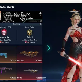 Blood Strike Accounts Collab Skin ASIA|Eternal Gun:DesertEagle|8 Collab Gun [TR&7DS]|6 Limited Gun|1 Ultra