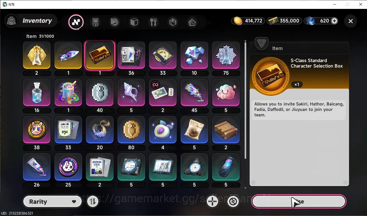 Neverness to Everness Accounts GLOBAL EU|HL 8|TL 2|9 S.Dice|3 SSR 1 Limited (Chaos),Baicang,Hathor|2 SSR 15