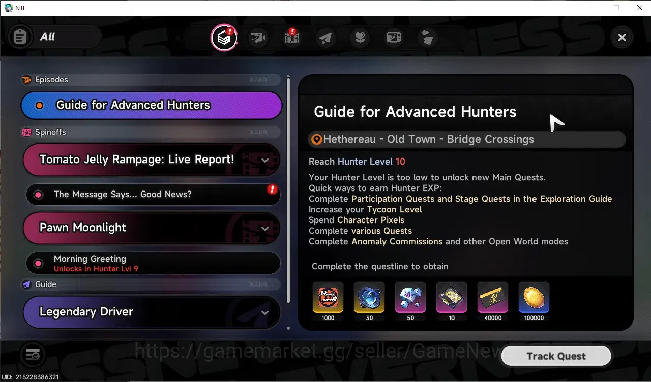 Neverness to Everness Accounts GLOBAL EU|HL 8|TL 2|9 S.Dice|3 SSR 1 Limited (Chaos),Baicang,Hathor|2 SSR 20