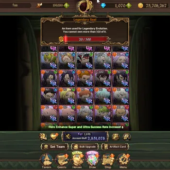 The Seven Deadly Sins: Grand Cross Accounts Midgame Global|2,8M CC|1k Diamond|5 LR, 4 UR|Nem Meli6/6,Fairy