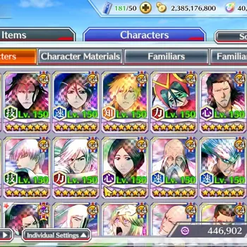 Bleach: Brave Souls Accounts High-End GLOBAL|40K Orbs|Side Story 80%|TYBW26 Rukia,11th Aizen,10th Rukia,Ichigo,7 Fierce,3