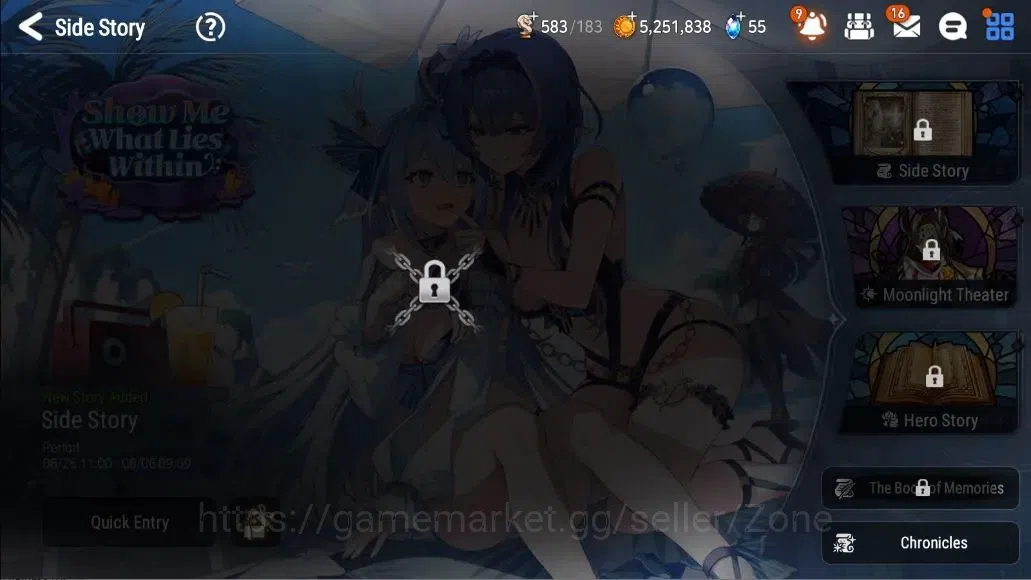 Epic Seven Accounts Starter Global|Starter|1M(CLilias)+Tenebria,Sigret,Estelle|PoH+Bless ON|5.2M Gold|333 CB|Energy 4