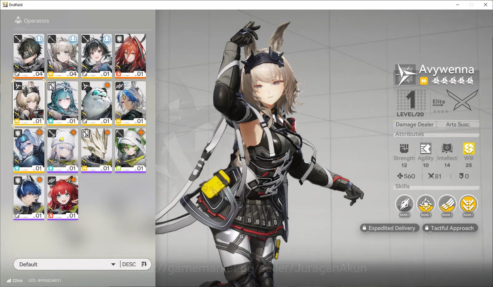 Arknights: Endfield Accounts Asia LVL 2|Fresh Starter + Meta SSR (Amber) + 7 SR image 1