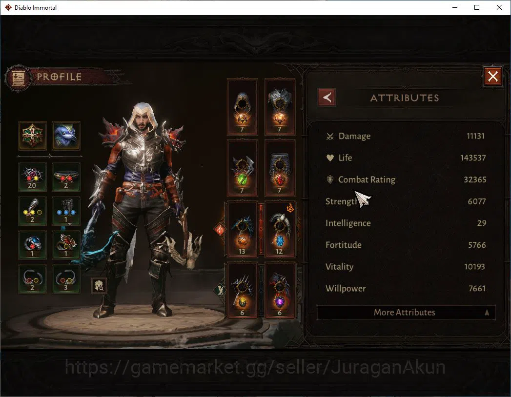 Diablo Immortal Accounts SA- MALAH| Lv60(382)Demon Hunter| 32K CR|Reso 390  image 4