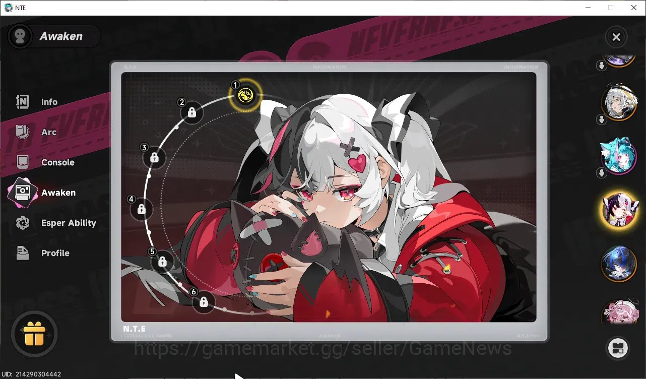 Neverness to Everness Accounts Global SEA|HL40|TL26|6 S-Class 2 Limit[Shinku,Lacrimosa A1]|2 SelectorBox|Porsche|3 4