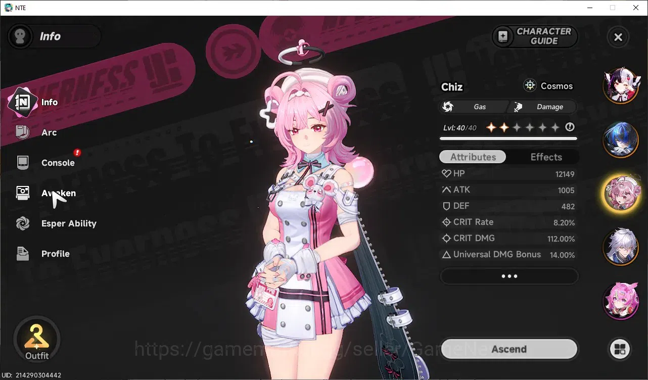 Neverness to Everness Accounts Global SEA|HL40|TL26|6 S-Class 2 Limit[Shinku,Lacrimosa A1]|2 SelectorBox|Porsche|3 8
