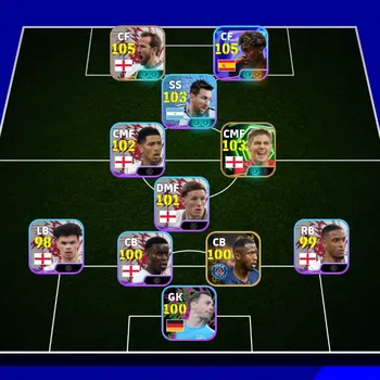 eFootball Accounts Mid-Tier England Pack || World cup Lamin Yamal || Collective strength 3141