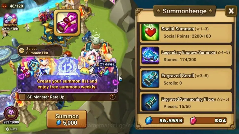 Summoners War: Sky Arena Accounts GLOBAL Lv 57|1 LD[Veronica]|14 Total NB5[Layla,Che image 14