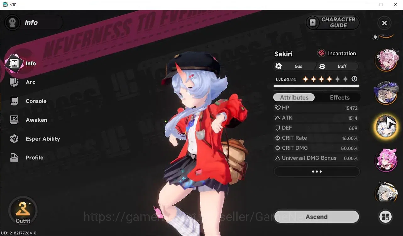 Neverness to Everness Accounts GLOBAL SEA|HL 50|TL 39|8 SSR 3 Limited [(Hotori,Nanally)+Outfit,Chaos]+Sign|Porsche 918 6