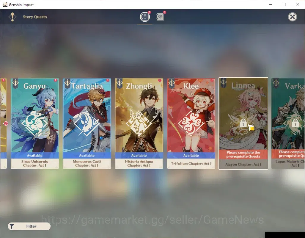 Genshin Impact Accounts ASIA|AR 45 Can Ascend|4 Limited + 1(*5Weap)|Nicole image 17