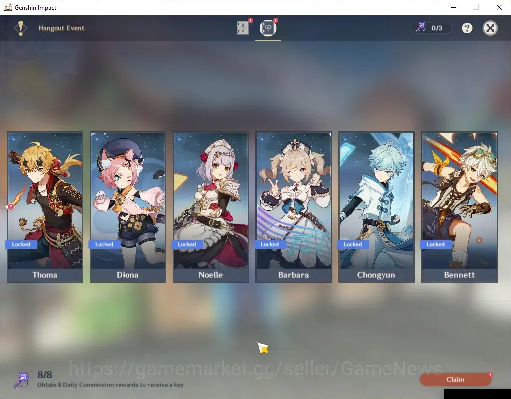 Genshin Impact Accounts ASIA|AR 45 Can Ascend|4 Limited + 1(*5Weap)|Nicole image 19