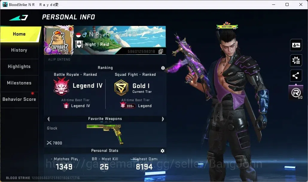 Blood Strike Accounts ASIA | 1 EVO: FAL | 2 AOT GUN | 2 TR GUN | 8 ULTRA image 1