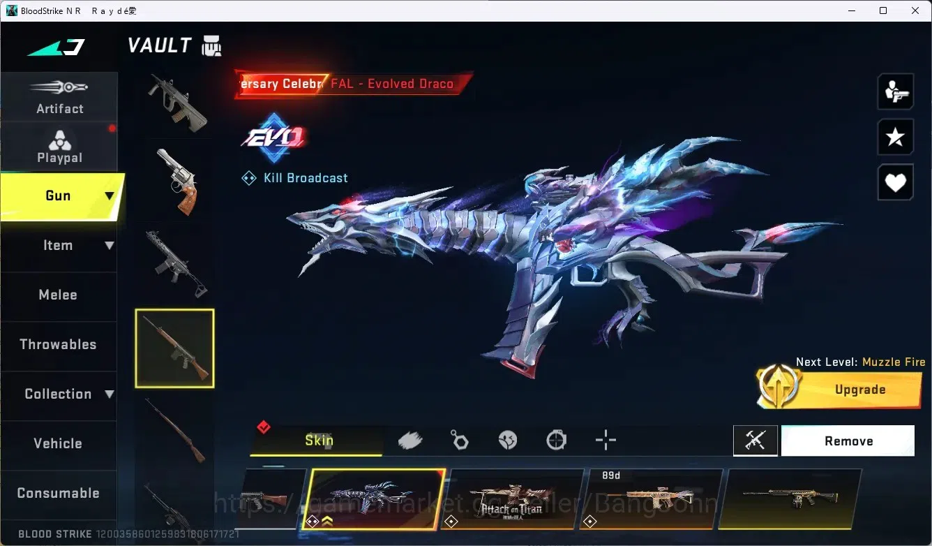 Blood Strike Accounts ASIA | 1 EVO: FAL | 2 AOT GUN | 2 TR GUN | 8 ULTRA image 10
