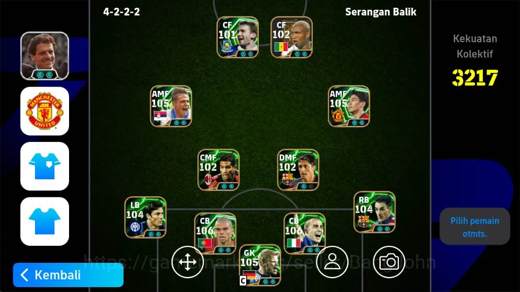 eFootball Accounts Legends & Iconic Players Mobile|PW 3217|Pepe Epic,Fabio Cannavaro Epic,Oliver Kahn Epic,Dargan Stojkovic 1