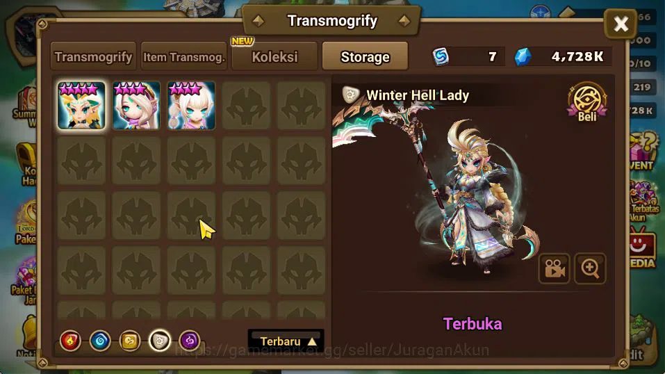 Summoners War: Sky Arena Accounts Mid-Game ASIA|Lv 98|2 LD [Asima,Jaduel and Aepiah]|33+ NB5[Laika,Bolverk,Etc]+71 13