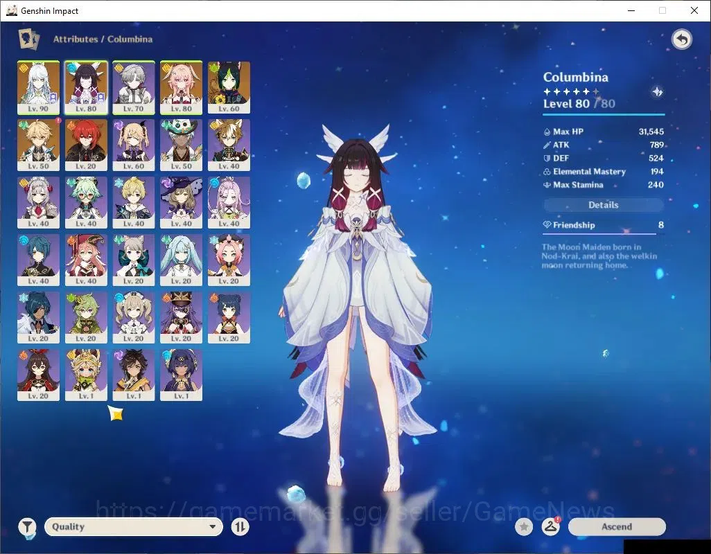 Genshin Impact Accounts ASIA|AR 50|Prime Team Zibai|3Limited+3(*5Weapon)|L image 3