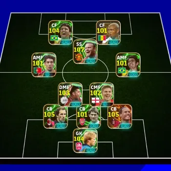 eFootball Accounts Legends & Iconic Players Mobile|PW 3182|Bigtime Van Dijk, R. Carlos|Epic Rooney, Baresi, Rijkaard
