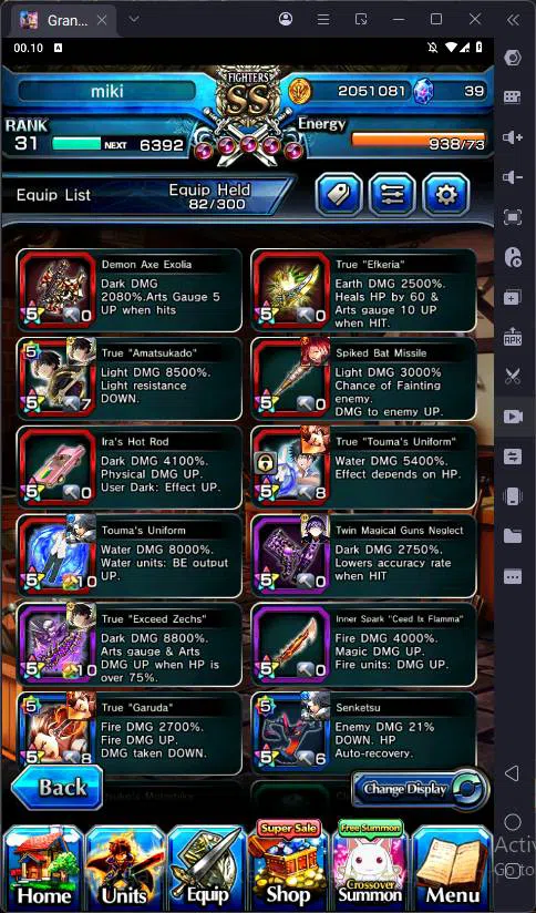 Grand Summoners Accounts Global |Ascend 10 | Kirisame TW,Charlotte,Menas,Su image 3