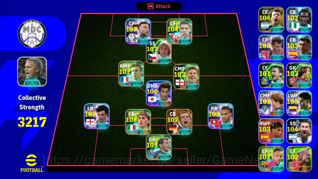 eFootball Accounts Legends & Iconic Players Android|Power 3217|BigTime Philipp Lahm|10 Epic Fabio Cannavaro,Pavel 1