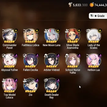 Epic Seven Accounts High-End Global UnVerif|18 ML(Lot Scales,Zio,Belian,Shepherd Diene,SN Yulha Etc)+Full